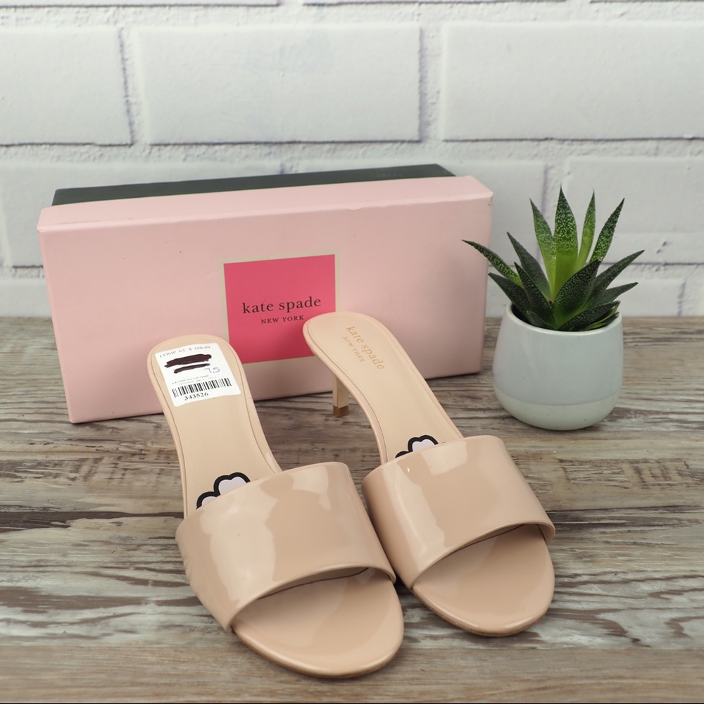 NIB kate spade Savvi sandals size 10 tusk - Picture 2 of 8